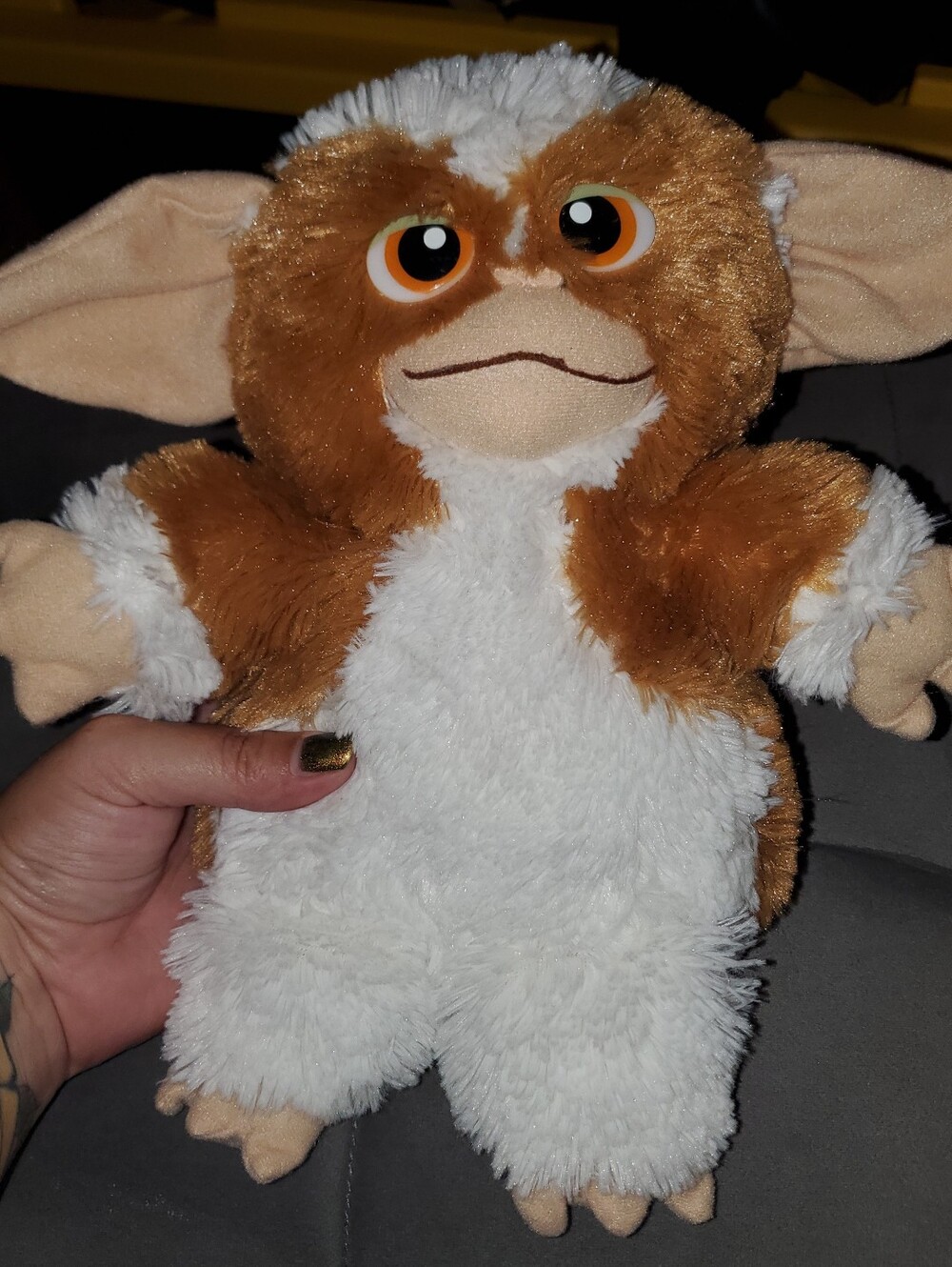 Gremlins 2017 Gizmo soft plush- Cute + cuddly! Excellent Like new condition!